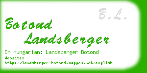 botond landsberger business card